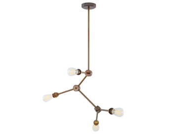 TORONTO - Brass ceiling lamp by mullan lighting - view 2
